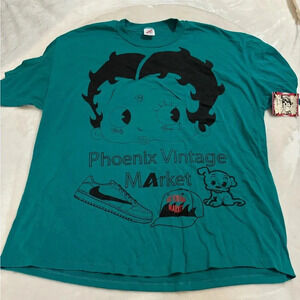 VTG 1995 Betty Boop “Phoenix Vintage Market” TShirt 2X Rare Single Stitch Unisex